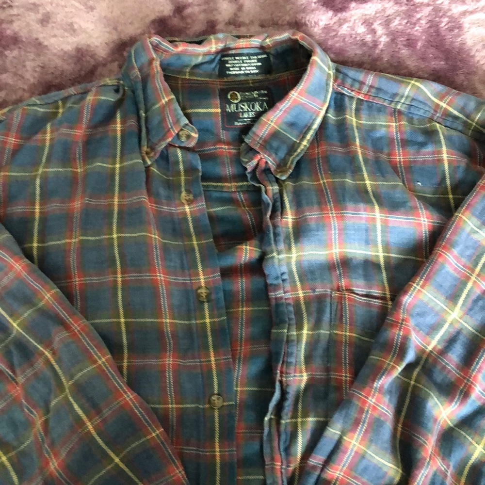 two flannel button downs - Picture 2 of 4